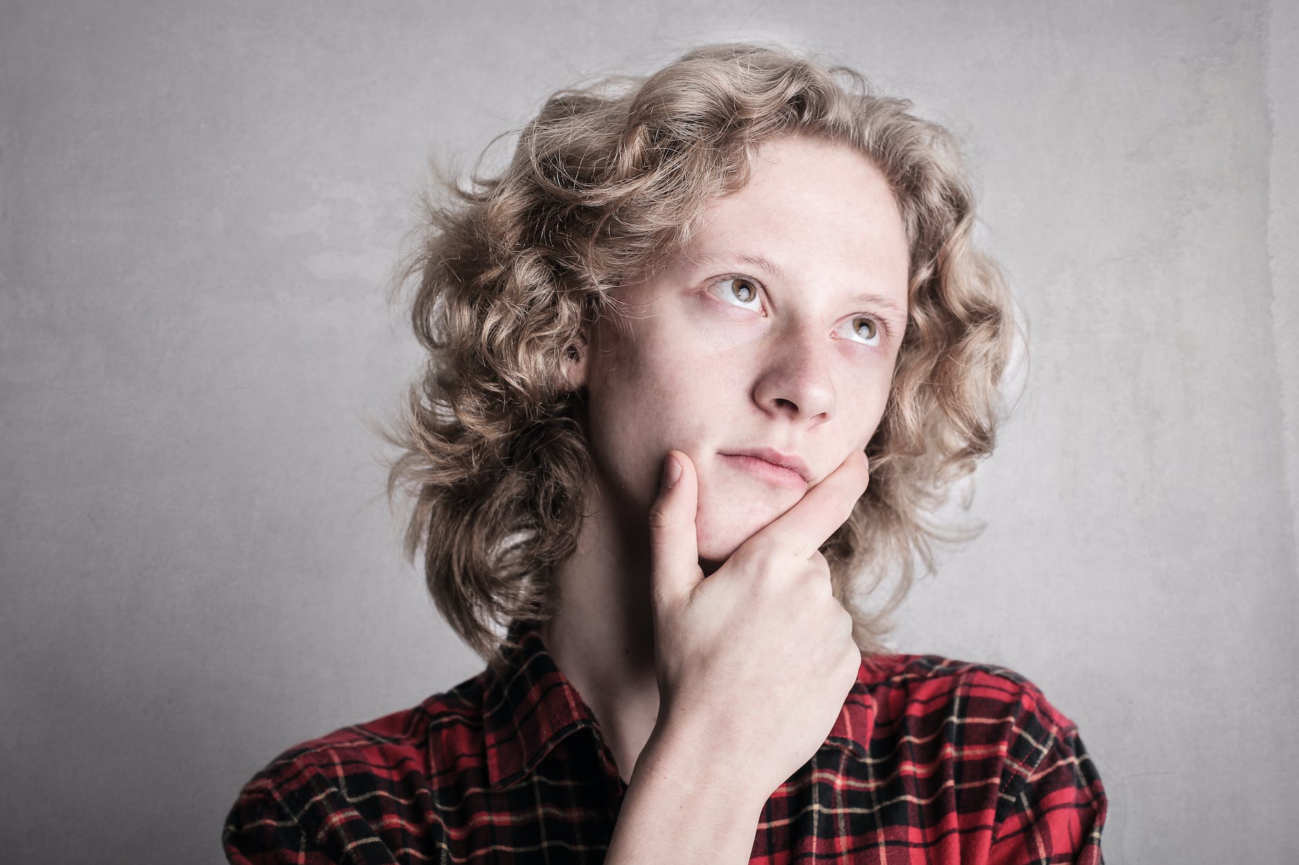 a person in pensive mood