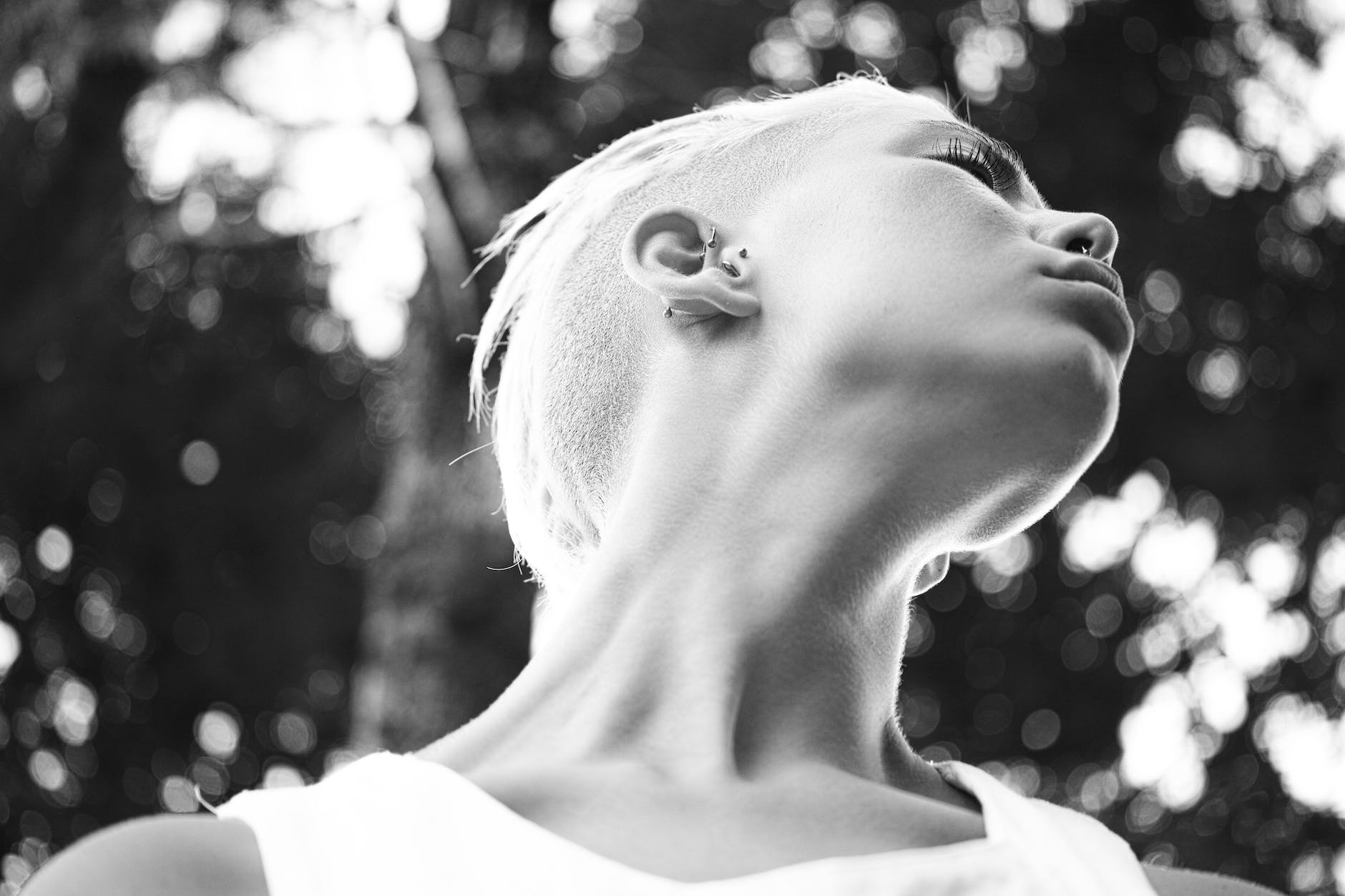 black and white casual face fashion